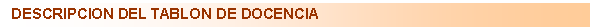 DEscripcion tablon docencia