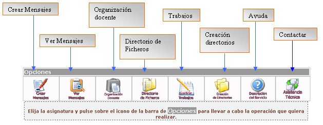 Servicios ofrecidos para los alumnos